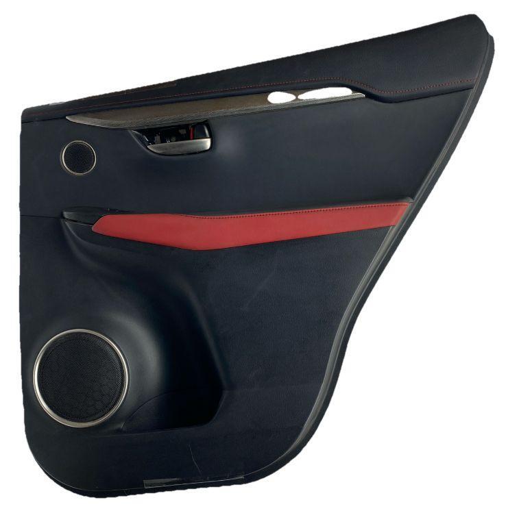 Lexus NX300 door panel trim 2021 rear right side assy OEM 74650X1B01 black/red