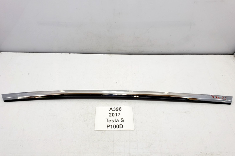 ✅ 12-20 OEM Tesla Model S Rear Left Driver Side Door Outer Belt Molding Chrome