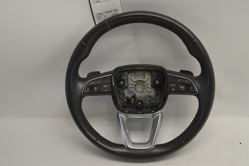 2017-2019 AUDI Q7 QUATTRO STEERING WHEEL LEATHER W/ MULTIFUNCTION SWITCH OEM