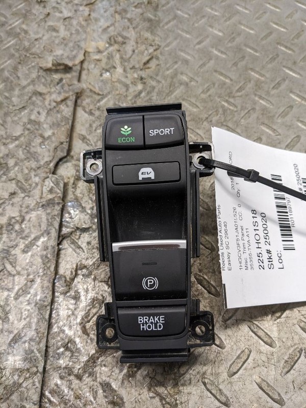 2018-2021 HONDA ACCORD SPORT CENTER CONSOLE PARK BRAKE CONTROL SWITCHES1189797