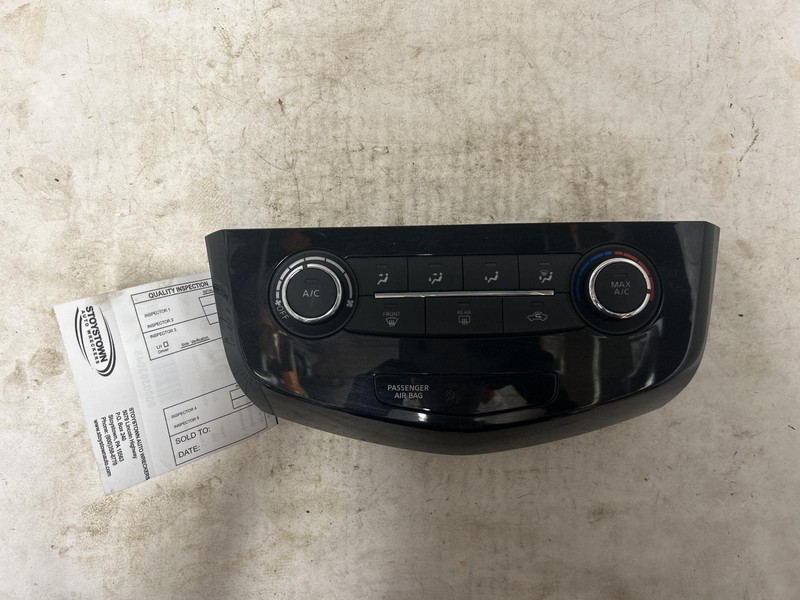 2016 NISSAN ROGUE Heat AC Controller VIN K 1st digit manual control OEM 16
