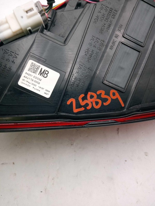 2022 Toyota GR86 Left Tail Light Assembly Blue 7452062 45K Miles