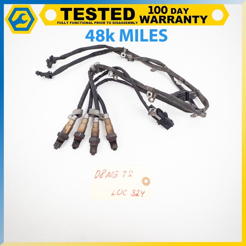 04-19 MASERATI GRANTURISMO FRONT & REAR OXYGEN 02 SENSOR LAMBDA SET OF 4 OEM