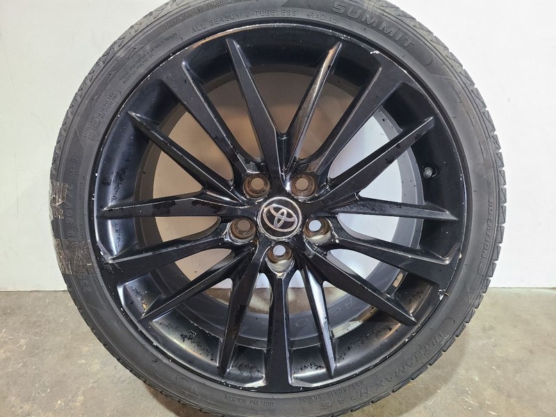 Wheel 18x8 Alloy 20 Spoke Black Fits 19-22 CAMRY 581599