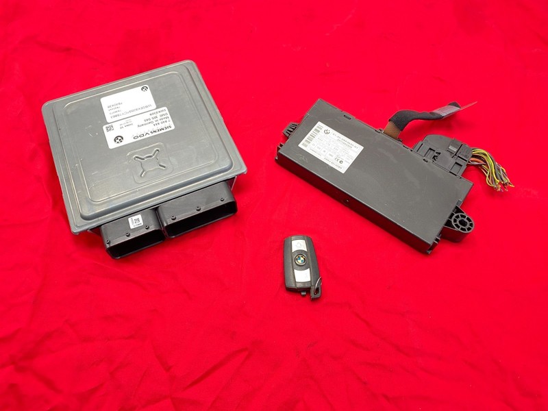 06-10 BMW E60 E63 E64 DME ECU Engine Computer CAS3 Module Ignition Key Set OEM✅