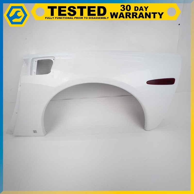 05-13 CHEVROLET CORVETTE C6 REAR LEFT DRIVER SIDE OUTER QUARTER PANEL WHITE OEM