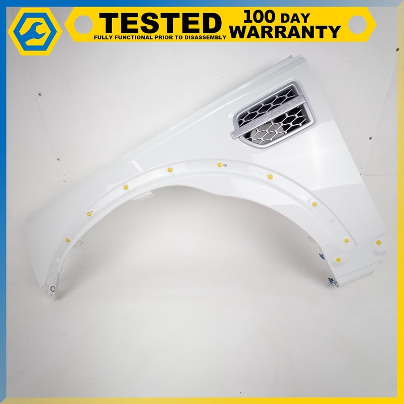 10-16 LAND ROVER L319 LR4 FRONT LEFT DRIVER SIDE FENDER WHITE OEM