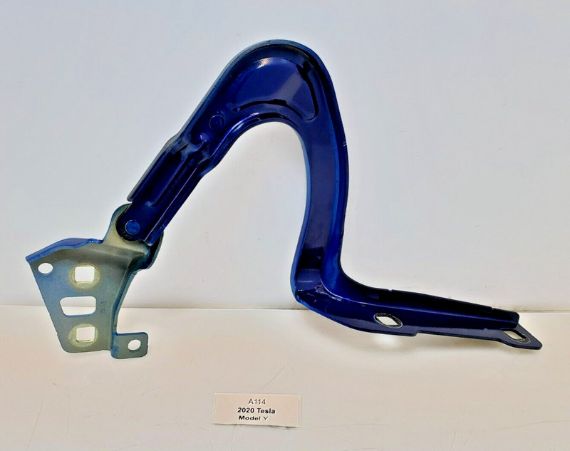 ✅ 20-23 OEM Tesla Model Y Front Right Passenger Hood Hinge Bonnet Closure Blue