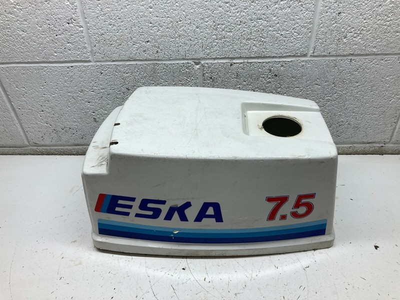 BB1Eska 9.9hp Outboard Motor Top Hood Cowling Engine (See Pics Of Damage)