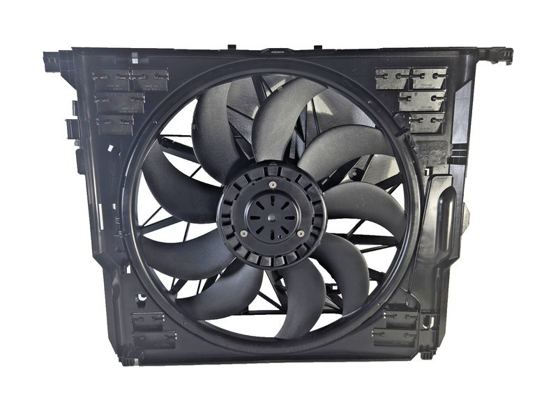 2010 2017 BMW 5 Series 550i Radiator Cooling Fan Shroud Motor OEM 17428509743