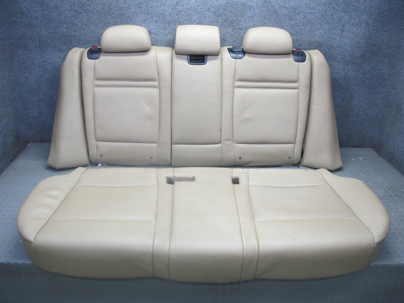2007-2013 BMW E70 X5 REAR COMFORT LEATHER HEATED SEAT CUSHION BEIGE SET