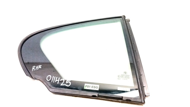 09-15 BMW F01 740i 750i SUNSHADE VENT QUARTER WINDOW GLASS RIGHT REAR OEM 011425