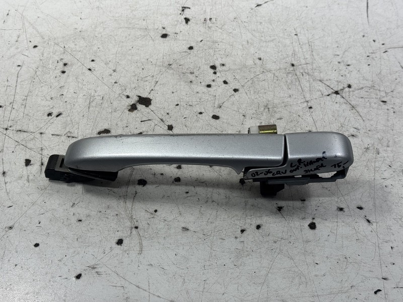 02-06 Honda CR-V Left Rear Outer Door Handle Silver OEM
