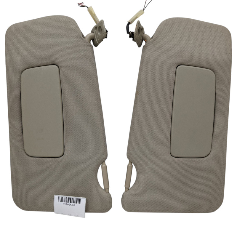 09-14 Nissan Maxima Driver Passenger Right Left Sun Visor Pair Set Tan Lighted
