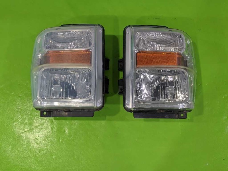 08-10 FORD F250 DRIVER LEFT PASSENGER RIGHT HEADLIGHT LAMPPAIROEM 4482-55