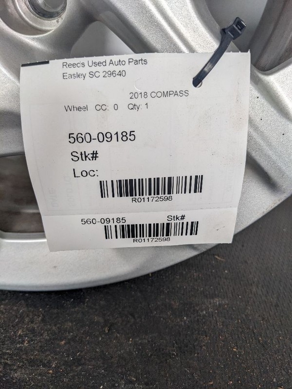 Wheel Road Wheel 16x6-1/2 Aluminum Opt Wnf Fits 17-21 COMPASS 1172598