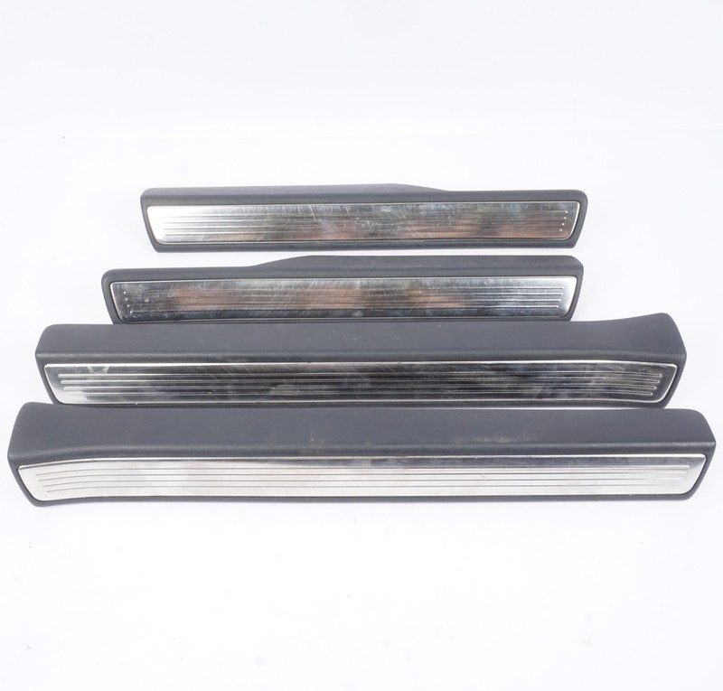 2014-2017 MERCEDES S550 W222 REAR FRONT DOOR SILL SCUFF TRIM PLATE COVER SET OEM