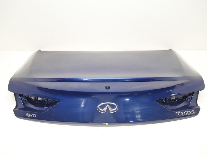 2017-2021 Infiniti Q60S Rear Trunk Boot Deck Lid Shell OEM *Blue Pearl Ray*