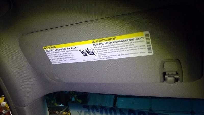 Driver Left Sun Visor Fits 14-19 CTS 1714190