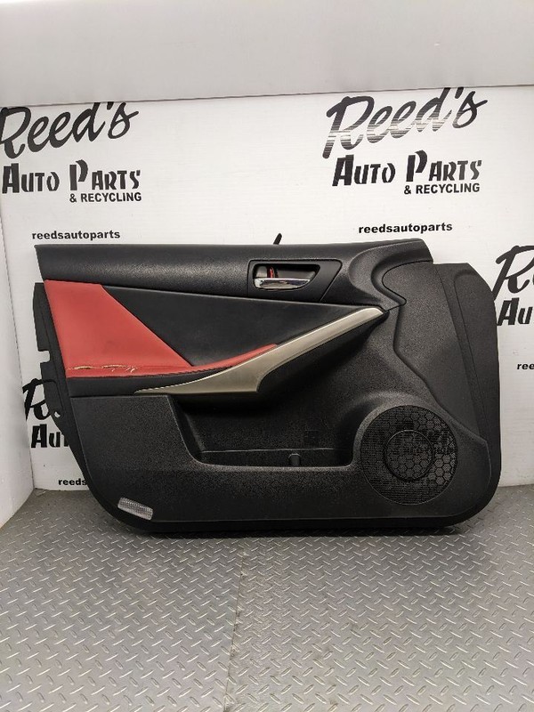 2014 2015 Lexus IS250 Front Driver LH Interior Door Panel Trim Red 144665