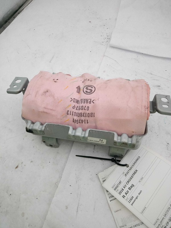 2018 Subaru XV Crosstrek Right Instrument Panel Air Bag - Used, 90k Miles