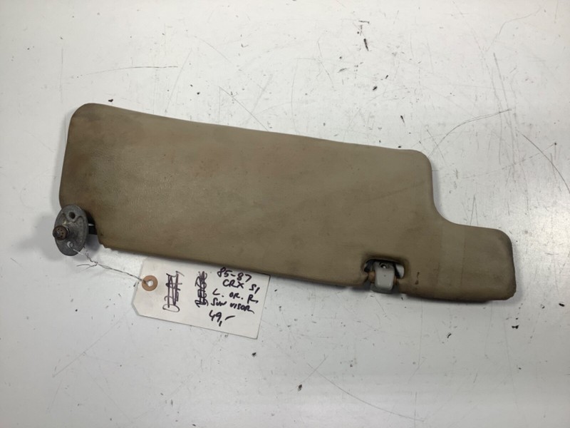 85-87 Honda CRX SI Left or Right SunVisor Gray OEM