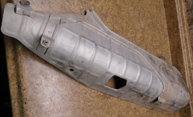 1986 1987 Honda TRX350 TRX 350 ATV 4x4 Exhaust Pipe Muffler Heat Shield Fourtrax