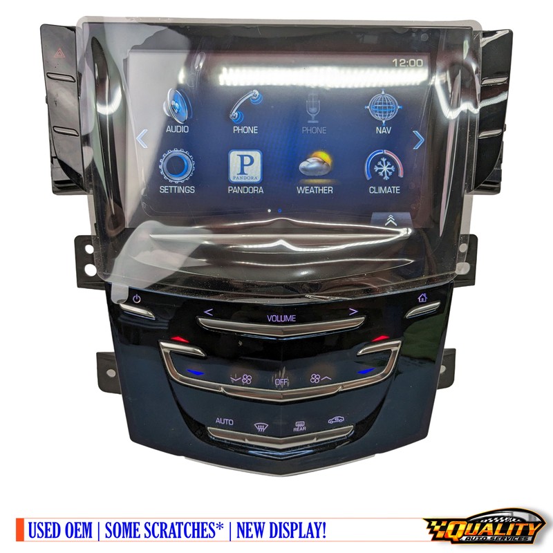 2013 - 2015 Cadillac Ats Cts Xts Srx Cue Navigation Display W/O Seat Opt Note*