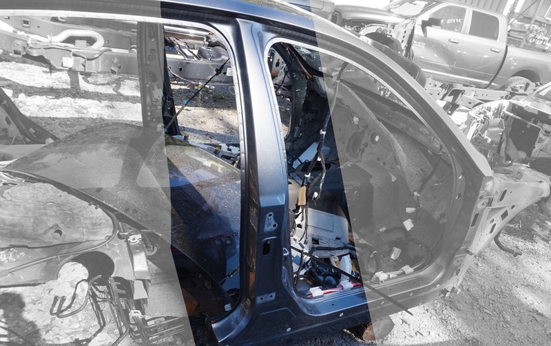 ✅ 2014-23 INFINITI Q50 OEM RIGHT CENTER B-PILLAR PANEL PASSENGER SIDE FRAME CUT