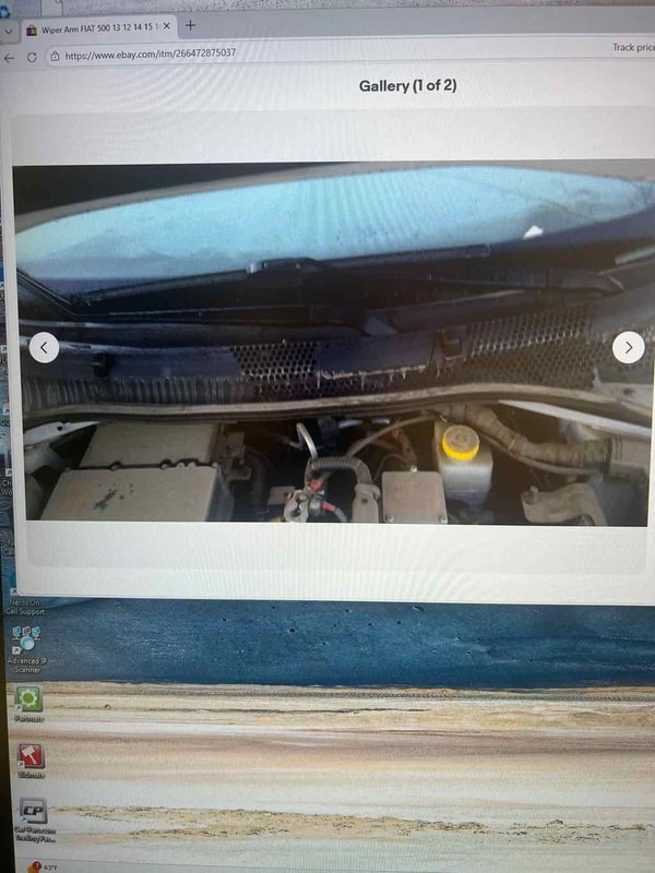 Wiper Arm FIAT 500 13 14 15 16 17