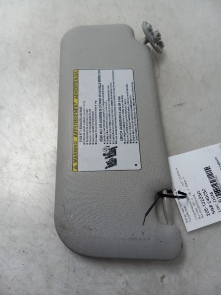 17-19 TOYOTA COROLLA SE PASSENGER SIDE GRAY SUN SHADE VISOR