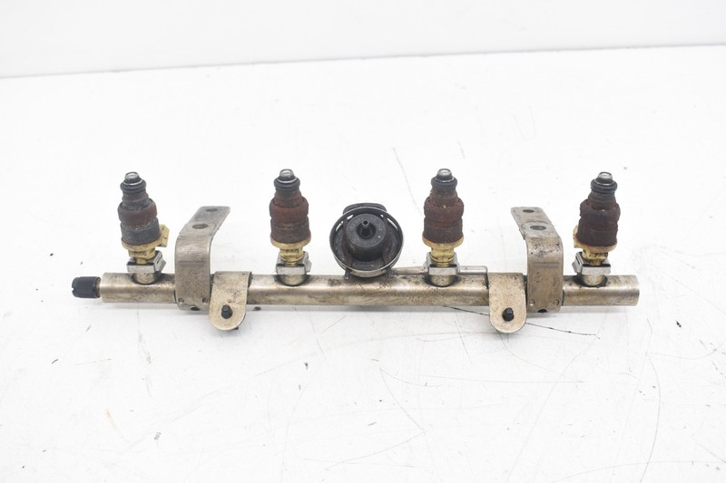 2006 Mini Cooper S R52 R53W11 Fuel Rail Pipe Regulator With Injectors OEM KW86