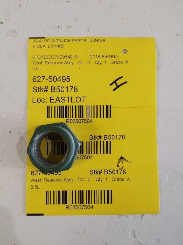 Wash Reservoir Fits 04-20 SIENNA 3507504