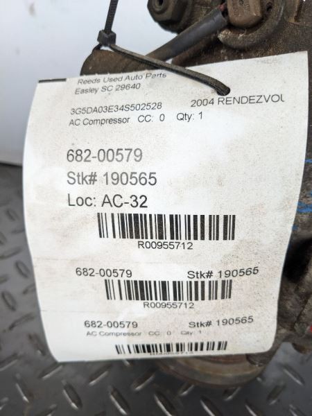 AC Compressor Fits 01-05 AZTEK 955712