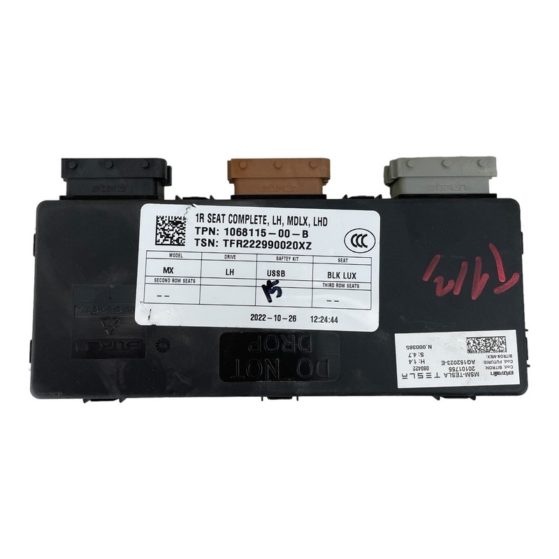 Tesla Model X 2016-2020 Left Driver Seat Control Module Unit Controller OEM