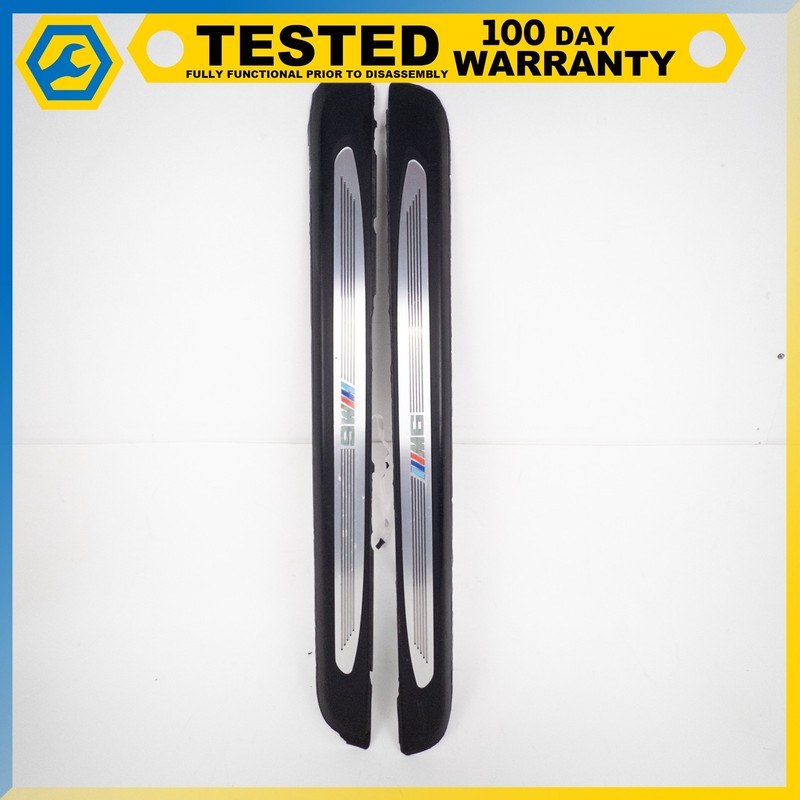 06-10 BMW M6 ILLUMINATED DOOR ENTRANCE SILL TRIM SET M TRIM OEM