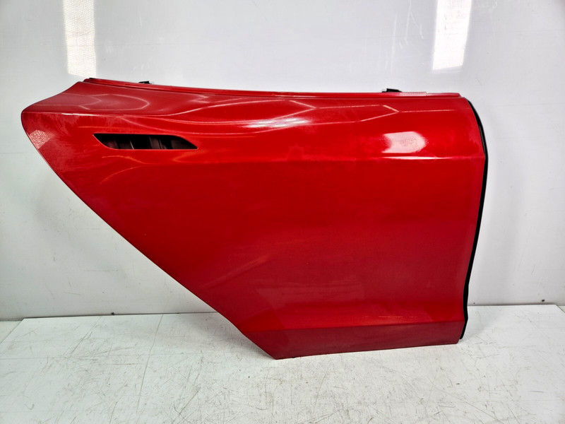 ✅ 12-16 OEM Tesla S Rear Right Passenger Side Door Shell Panel Red *