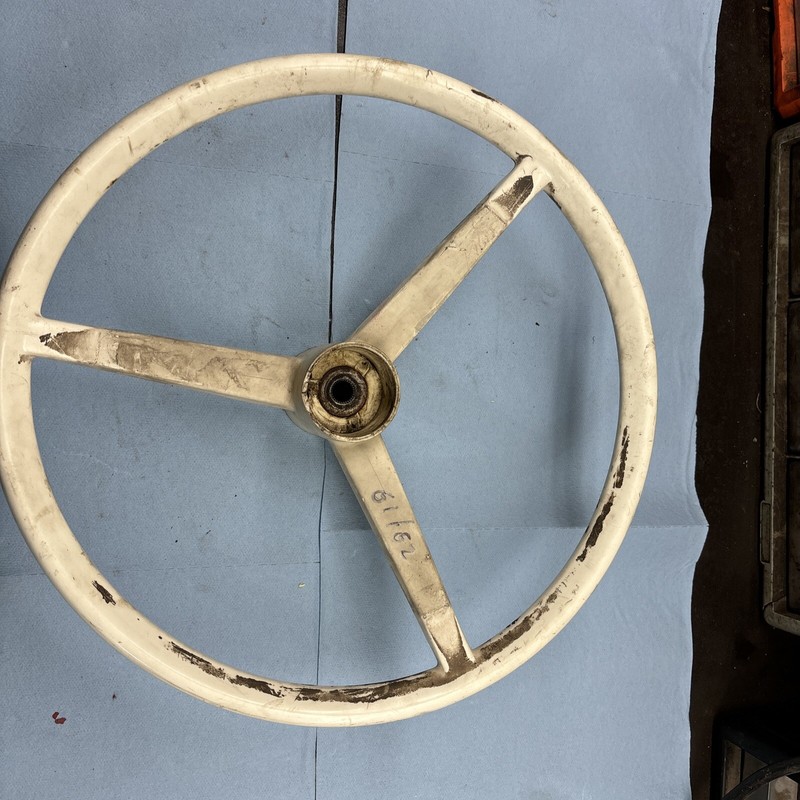 Yamaha G1 G2 Vintage Golf Cart White Steering Wheel