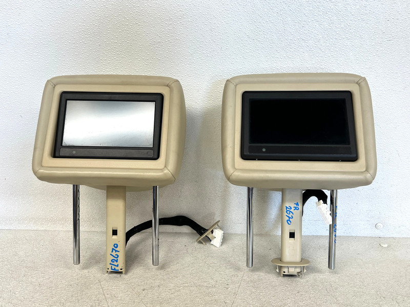 ⭐2011-2014 INFINITI QX56 FRONT RIGHT & LEFT HEADREST SCREEN ASSEMBLY OEM LOT2670