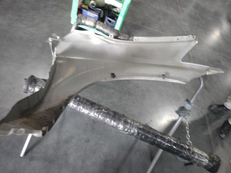 2006 Nissan Murano Left Fender Silver Good Condition 312016
