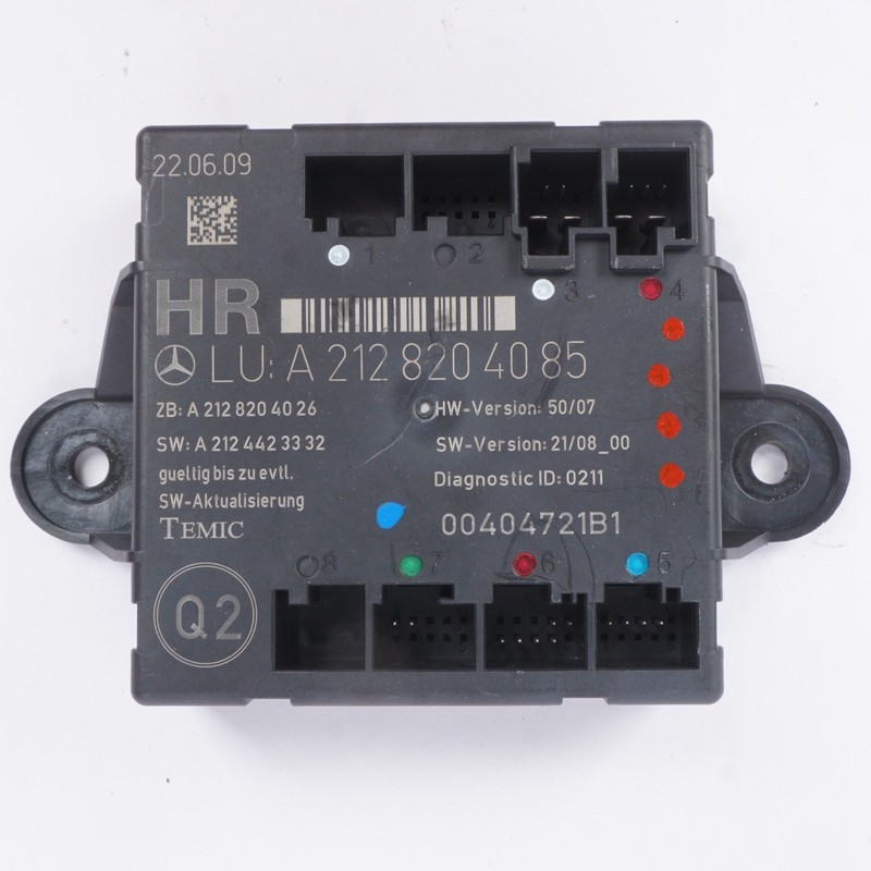 08-18 Mercedes W212 E350 GLK350 CLS550 Rear Right Side Door Control Module OEM