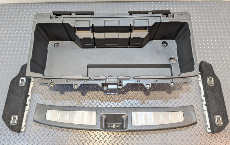 2013-2020 INFINITI QX60 OEM STORAGE BOX, TRIM PANEL, SCUFF PLATE, SET