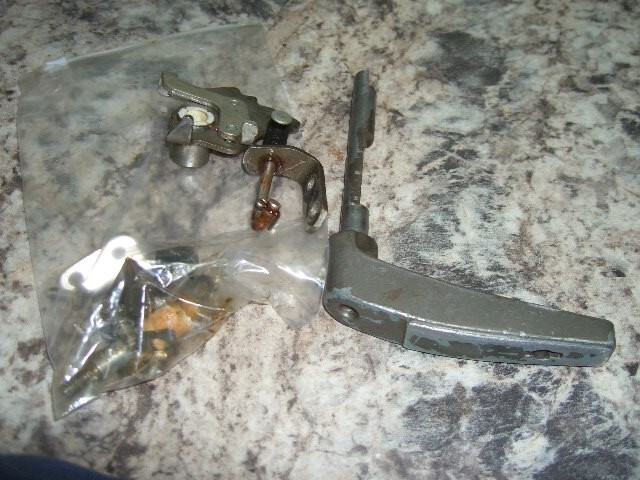 1976 Johnson 9.9 hp sea horse shift lever & assemblyboat motor partB5014