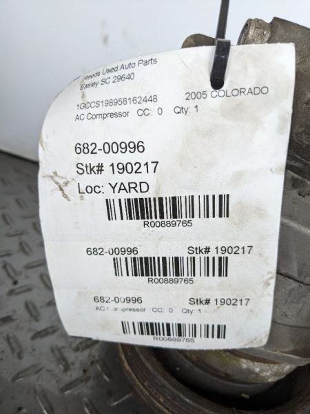 AC Compressor Fits 04-12 CANYON 889765