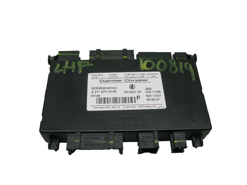 03-12 Mercedes SLK350 E350 R350 GL550 ML550 Seat Control Module Left 100819