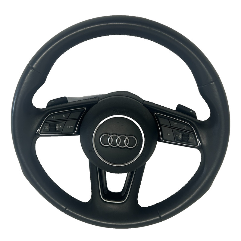 π 2022-2026 AUDI A3 S3 SPOKE LEATHER STEERING WHEEL W/ PADDLE 82A419091AA OEM