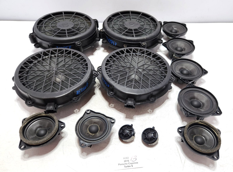 ✅11-18 OEM Porsche Cayenne Turbo 958 Front Rear Left Right Dash Door Speaker SET