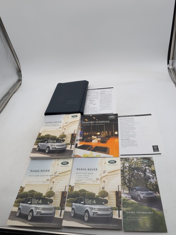 2016Land Rover Range Rover Owners Manual Set With Case Full Size Supercharged