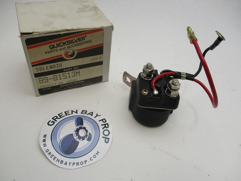 89-81513M Mercury Mariner 40/55/60 Hp Outboard Starter Solenoid w/Bracket NLA