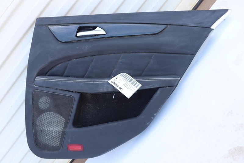 2012-2018 MERCEDES CLS550 W218 REAR RIGHT PASSENGER DOOR PANEL LEATHER BLACK OEM